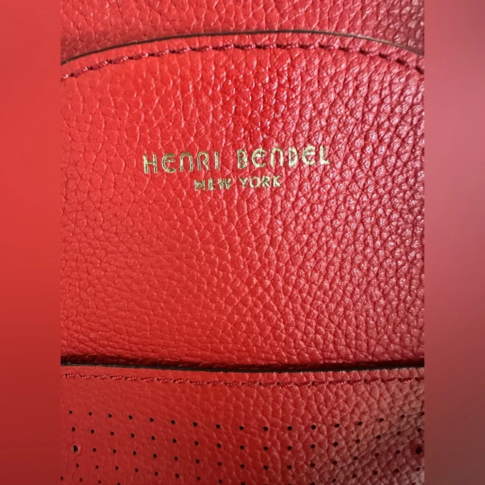 Henri Bendel Influencer Mini Convertible Backpack Coral VGUC